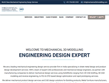 Tablet Screenshot of mechanical3dmodelling.com